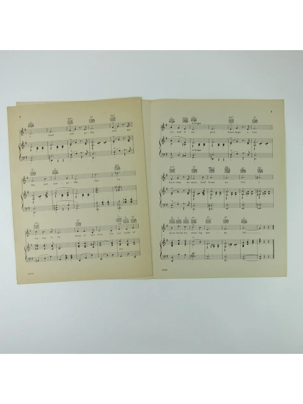 Sheet Music Sympathy The Firefly Jeanette Macdonald Allan Jones Vintage 1937